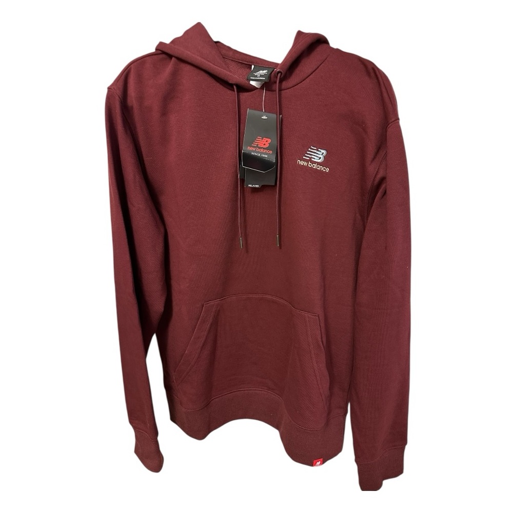 🆕 New Balance Red Sweatshirt Classic Pullover Design